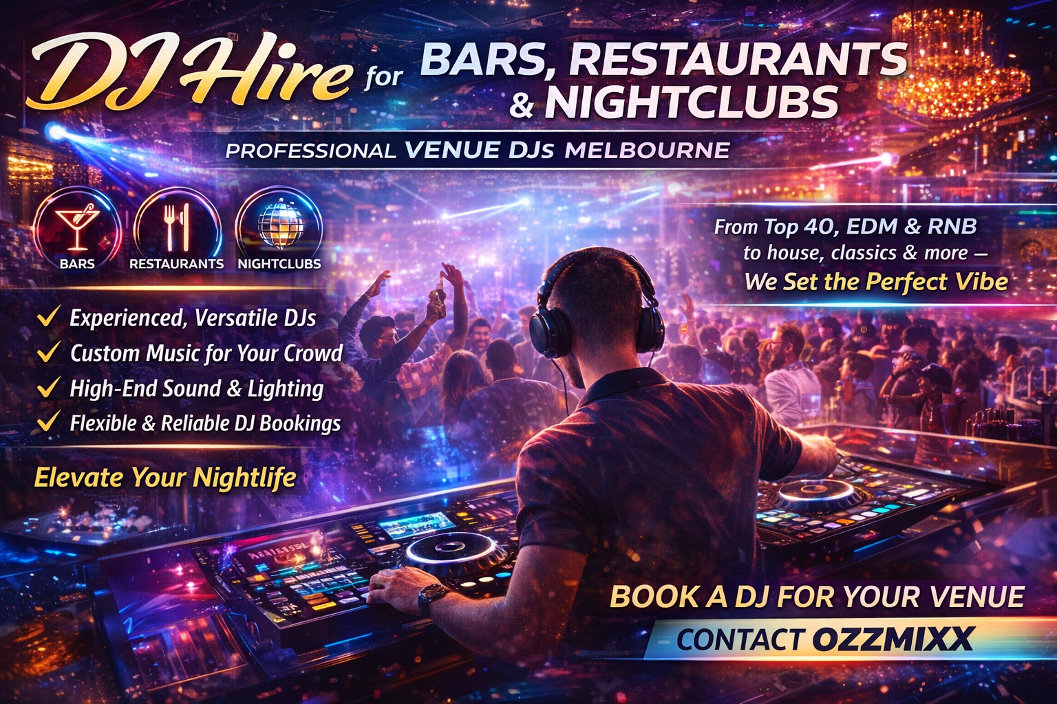 DJ Hire for Bars, Restaurants & Nightclubs – Melbourne Venue DJs