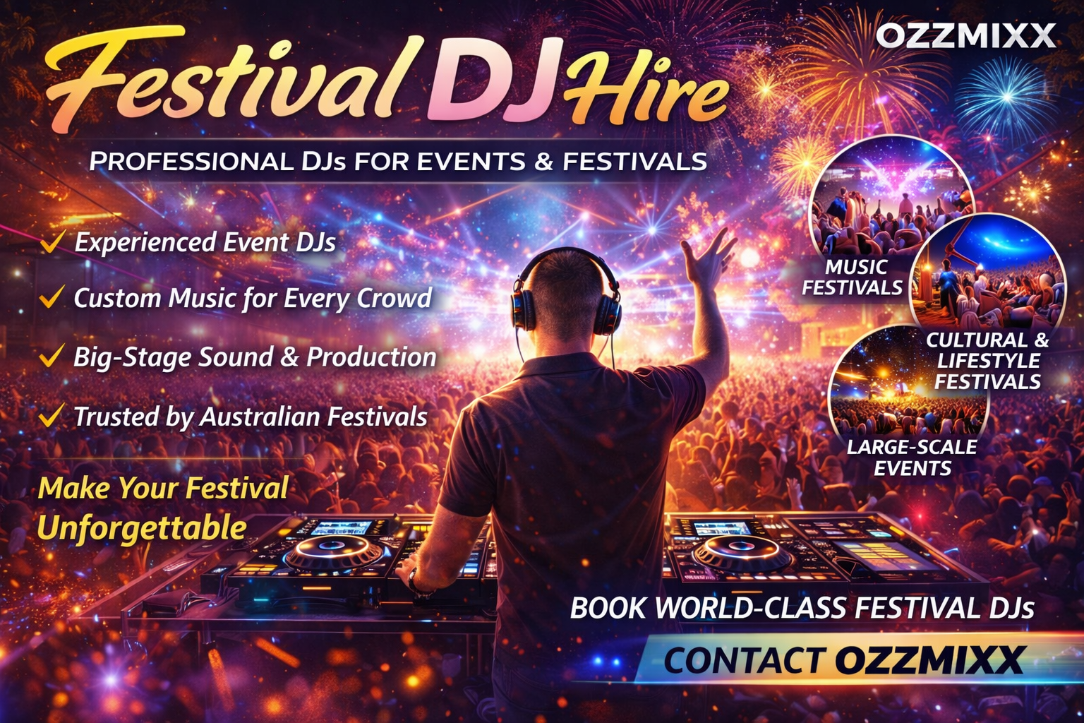 Festival DJ Hire – Professional DJs for Live Events & Festivals